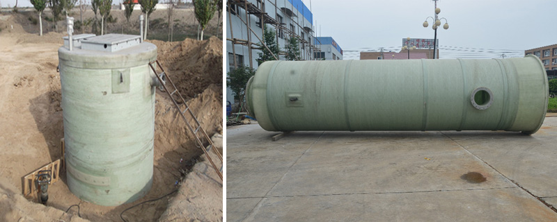 一體化預制泵站安裝現場